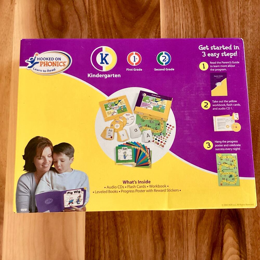 Hooked on Phonics - Learn to Read (YELLOW WORKBOOK) (Kindergarten Program) - Picture 2 of 3